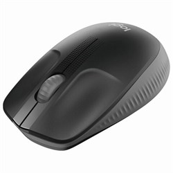 Мышь беспроводная LOGITECH M190, 2 кнопки + 1 колесо-кнопка, оптическая, черно-серая, 910-005905 - фото 13747899