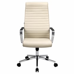 Кресло BRABIX PREMIUM "Solo EX-730", алюминий, хром, экокожа, бежевое, 532937 - фото 13748396