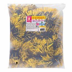 Мишура КОМПЛЕКТ 3 штуки, диаметр 100 мм, длина 2 м, зеленая с золотистыми кончиками, 592219 - фото 13748554