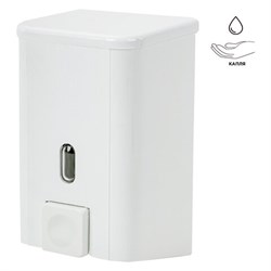 Дозатор для жидкого мыла и антисептика PRIMA NOVA, НАЛИВНОЙ, белый, 1,0 л, SD03 - фото 13748610