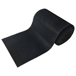 Коврик-дорожка грязезащитный "ТРАВКА", 0,9x15 м, толщина 9 мм, черный, В РУЛОНЕ, VORTEX, 24004 - фото 13748657