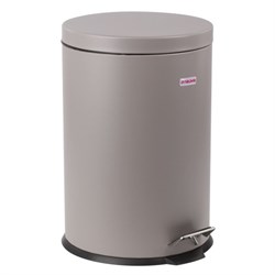 Ведро мусорное с педалью 20 литров "Classic", СЕРОЕ МАТОВОЕ, металлическое, со съемным внутренним ведром, LAIMA, 604946 - фото 13748793