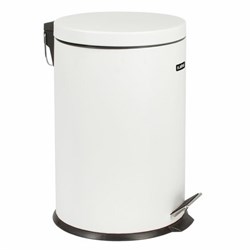 Ведро мусорное с педалью 20 литров "Classic", БЕЛОЕ ГЛЯНЦЕВОЕ, металлическое, со съемным внутренним ведром, LAIMA, 604949 - фото 13748795