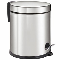 Ведро мусорное с педалью 5 литров "Classic Plus", ЗЕРКАЛЬНОЕ, нержавеющая сталь, со съемным внутренним ведром, LAIMA, ТУРЦИЯ, 608112 - фото 13749041