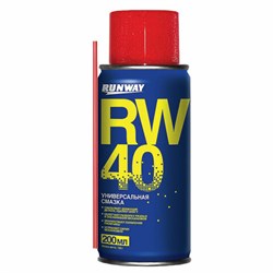 Смазка универсальная RW-40 (аналог WD-40) 200 мл, аэрозоль с трубочкой, RUNWAY RW6096 - фото 13749079
