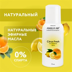 Сменный баллон аэрозольный 75 мл (аналог TORK, Система А1) AMBER AIR "Цитрусовый фреш", 2257 - фото 13749154