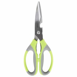 Ножницы кухонные DASWERK (ДАСВЕРК), 210 мм, с орехоколом, открывашкой, зазубренным лезвием, 608903 - фото 13749178