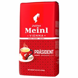 Кофе в зернах JULIUS MEINL "Prasident Classic Collection" 1 кг, ИТАЛИЯ, 89933 - фото 13749415