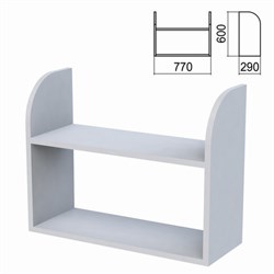 Полка навесная настенная "Арго", 770х290х600 мм, серый - фото 13750085