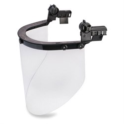 Щиток защитный лицевой РОСОМЗ КБТ Визион Titan, экран из поликарбоната 220х385мм, толщиной 2 мм, универсальное накасочное крепление, 4390 - фото 13750437