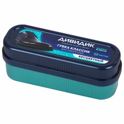 Губка для обуви ДИВИДИК "Классик", бесцветная, антипыль, 91091 - фото 13764491