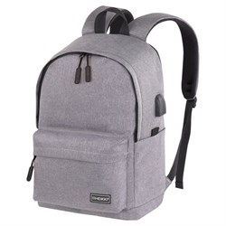 Рюкзак HEIKKI ACTIVE (ХЕЙКИ) универсальный, отделение для ноутбука, USB-порт, серый, 44х31х14 см, 272561 - фото 13767739