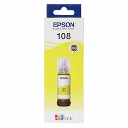 Чернила EPSON 108 (C13T09C44A) для СНПЧ EPSON L8050 /L8100 /L18050, желтые, ОРИГИНАЛЬНЫЕ - фото 13767790
