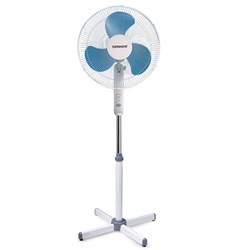 Вентилятор напольный SONNEN FS40-A104 Line, 45 Вт, 3 скоростных режима, белый/синий, 451034 - фото 13768763