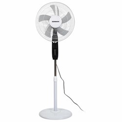 Вентилятор напольный, 3 режима, пульт ДУ, SONNEN TF-45W-40-520, d=40 см, 45 Вт, белый, 454788, FS-40-520 - фото 13768774