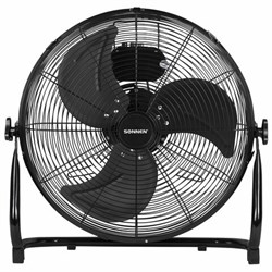 Вентилятор напольный ПОВЫШЕННОЙ МОЩНОСТИ SONNEN FE-45A, d=45 см, 120 Вт, 3 скорости, черный, 455734 - фото 13768788