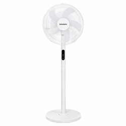 Вентилятор напольный LCD дисплей, пульт ДУ SONNEN FS40-A999, 50 Вт, 3 режима, белый, 455735 - фото 13768789