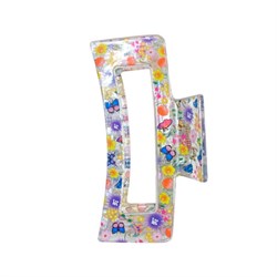 Краб для волос 8,5 см, прозрачный с рисунком, АССОРТИ, MONTE VITA (МОНТЕ ВИТА), 457005 - фото 13768834