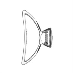 Краб для волос 7,8 см, серебристый, MONTE VITA (МОНТЕ ВИТА), 457016 - фото 13768845