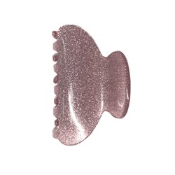 Краб для волос 5,2 см, с глиттером, розовый, MONTE VITA (МОНТЕ ВИТА), 457021 - фото 13768850