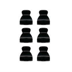 Крабы для волос НАБОР 6 шт, 2,7 см, АССОРТИ, MONTE VITA (МОНТЕ ВИТА) 457024 - фото 13768853