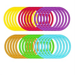 Резинки для волос НАБОР 30 шт., 0,3х9 см, разные цвета, MONTE VITA (МОНТЕ ВИТА), 457041 - фото 13768870