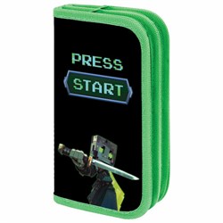 Пенал ПИФАГОР, 2 отделения, ламинированный картон, 19х11 см, "Sharp sword", 273483 - фото 14225234