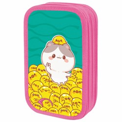 Пенал ЮНЛАНДИЯ, 3 отделения, картон с эффектом soft-touch, 19х11 см, "Duck tales", 273500 - фото 14225260