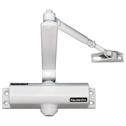 Доводчик FALCON EYE FE-B3W на дверь 45-65 кг, белый, 00-00110297 - фото 14700287