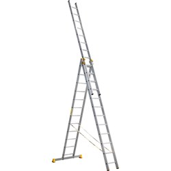 Алюминиевая трехсекционная лестница Алюмет Серия Р3 - фото 14711997