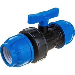 Компрессионный шаровой кран TEBO T-ПНД.Кш.0.50-50.CN - фото 14712094