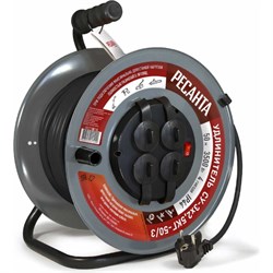 Силовой удлинитель Ресанта СУ-3x2,5КГ-50/3 - фото 14713443