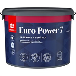 Моющаяся краска для стен и потолка TIKKURILA EURO POWER 7 - фото 14713861