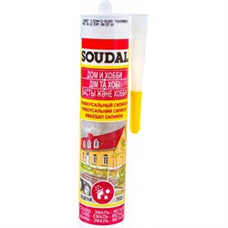 Универсальный силиконовый герметик SOUDAL 105905 - фото 14720013