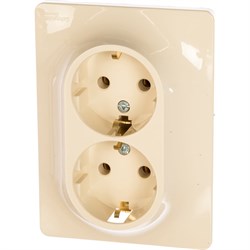 Двухместная розетка Systeme Electric Glossa - фото 14722518