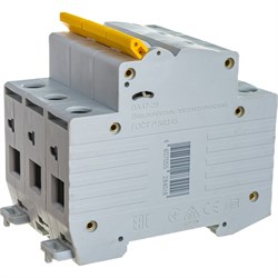 Модульный автоматический выключатель IEK MVA20-3-016-B - фото 14722996