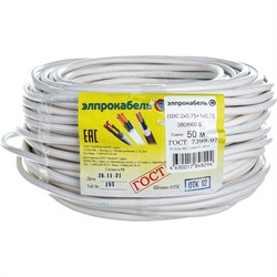 Гибкий круглый провод ПВС ЭлПроКабель 4630017848591 - фото 14726368