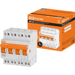 Модульный переключатель TDM ELECTRIC МП-63 4P, 63А - фото 14731867