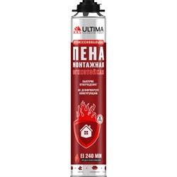 Огнестойкая профессиональная пена монтажная Ultima Pro - фото 14738858