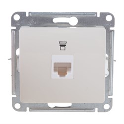 Одноместный механизм компьютерной розетки Systeme Electric Glossa - фото 14745120