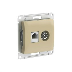 Двойная розетка Systeme Electric Glossa - фото 14745571