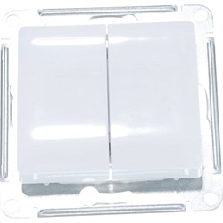 Двухклавишный механизм переключателя Systeme Electric Glossa - фото 14747901