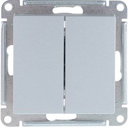 Двухклавишный переключатель Systeme Electric ATLASDESIGN - фото 14748245