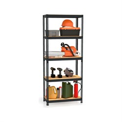 Стеллаж Металл-завод MZ-PROFIL 1 RAL9011 на заклепках 180х75х35х5 - фото 14749635