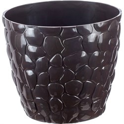 Кашпо IDEA КАМНИ D220мм 4,8л М 3174 коричневый - фото 14753038