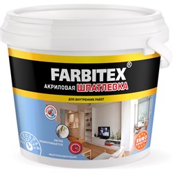 Акриловая шпатлевка для внутренних работ Farbitex 4300001566 - фото 14756131