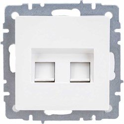 Двойная компьютерная розетка rj45 IEK Brite рк10-2-брб - фото 14756864