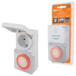 Розеточный таймер TDM ELECTRIC ТРМ-03-30мин/24ч-16А-IP44 (суточный, защита от влаги) - фото 14757551