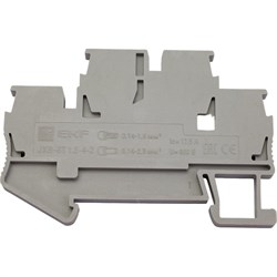 Двойная самозажимная клеммная колодка EKF JXB-ST-1.5 PROxima - фото 14763737