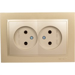 Двухместная розетка MONO ELECTRIC DESPINA - фото 14766365
